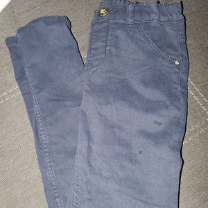 Skinny fit navy blue pants
